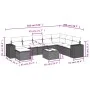 9-piece garden sofa set with beige synthetic rattan cushions by , Garden sets - Ref: Foro24-3255305, Price: 636,30 €, Discoun...