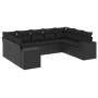 8-piece garden sofa set and black synthetic rattan cushions by , Garden sets - Ref: Foro24-3255332, Price: 622,30 €, Discount: %