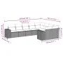 8-piece garden sofa set and black synthetic rattan cushions by , Garden sets - Ref: Foro24-3255372, Price: 609,42 €, Discount: %