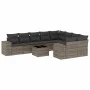 10-piece garden sofa set with gray synthetic rattan cushions by , Garden sets - Ref: Foro24-3255387, Price: 628,76 €, Discoun...