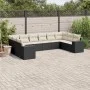 Garden sofa set 10 pieces with black synthetic rattan cushions by , Garden sets - Ref: Foro24-3255403, Price: 605,69 €, Disco...