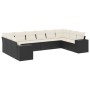 Garden sofa set 10 pieces with black synthetic rattan cushions by , Garden sets - Ref: Foro24-3255403, Price: 603,28 €, Disco...