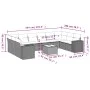 11-piece garden sofa set with beige synthetic rattan cushions by , Garden sets - Ref: Foro24-3255415, Price: 750,21 €, Discou...