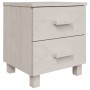 Mesitas de noche 2 uds HAMAR pino macizo blanco 40x35x44,5 cm de vidaXL, Mesitas de noche - Ref: Foro24-340409, Precio: 66,38...