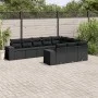 Garden sofa set 10 pieces with black synthetic rattan cushions by , Garden sets - Ref: Foro24-3255422, Price: 636,08 €, Disco...