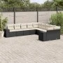 Set de sofás de jardín 10 pzas cojines ratán sintético negro de , Conjuntos de jardín - Ref: Foro24-3255443, Precio: 605,69 €...