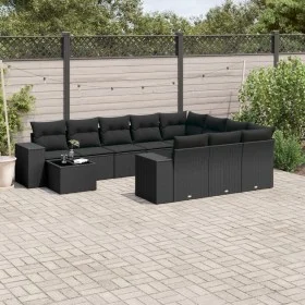 11-piece garden sofa set and black synthetic rattan cushions by , Garden sets - Ref: Foro24-3255462, Price: 691,82 €, Discoun...