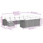 11-piece garden sofa set and black synthetic rattan cushions by , Garden sets - Ref: Foro24-3255462, Price: 693,20 €, Discoun...