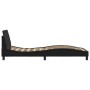 Bed frame with headboard black synthetic leather 80x200 cm by , Beds and slatted bases - Ref: Foro24-373078, Price: 109,24 €,...