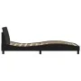 Estructura de cama con cabecero cuero sintético negro 80x200 cm de , Camas y somieres - Ref: Foro24-373078, Precio: 107,59 €,...