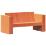 2-seater garden sofa in wax brown pine wood 134x60x62 cm by , Outdoor sofas - Ref: Foro24-844625, Price: 144,80 €, Discount: %
