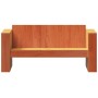 Sofá de jardín 2 plazas madera de pino marrón cera 134x60x62 cm de , Sofás de exterior - Ref: Foro24-844625, Precio: 144,70 €