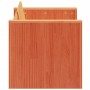 Sofá de jardín 2 plazas madera de pino marrón cera 134x60x62 cm de , Sofás de exterior - Ref: Foro24-844625, Precio: 144,70 €