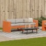 3-seater garden sofa in wax brown pine wood 189x60x62 cm by , Outdoor sofas - Ref: Foro24-844627, Price: 150,65 €, Discount: %
