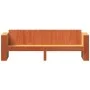 3-seater garden sofa in wax brown pine wood 189x60x62 cm by , Outdoor sofas - Ref: Foro24-844627, Price: 150,65 €, Discount: %