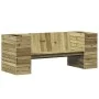 Bank mit Pflanzgefäßen aus imprägniertem Kiefernholz, 167,5 x 60 x 65 cm von , Outdoor-Sofas - Ref: Foro24-844644, Preis: 249...