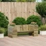 Bank mit Pflanzgefäßen aus imprägniertem Kiefernholz, 167,5 x 60 x 65 cm von , Outdoor-Sofas - Ref: Foro24-844644, Preis: 249...