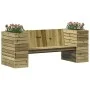Bank mit Pflanzgefäßen aus imprägniertem Kiefernholz, 167,5 x 60 x 65 cm von , Outdoor-Sofas - Ref: Foro24-844644, Preis: 249...