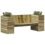 Bank mit Pflanzgefäßen aus imprägniertem Kiefernholz, 167,5 x 60 x 65 cm von , Outdoor-Sofas - Ref: Foro24-844644, Preis: 249...
