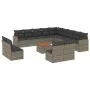 14-teilige Gartensofagarnitur mit grauen synthetischen Rattankissen von , Gartensets - Ref: Foro24-3226494, Preis: 809,95 €, ...