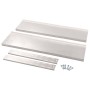 Floating wall shelf 2 levels stainless steel 120x30 cm by vidaXL, Shelves and shelves - Ref: Foro24-51048, Price: 108,97 €, D...