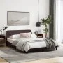Dark brown fabric bed frame with headboard 120x200cm by , Beds and slatted bases - Ref: Foro24-373148, Price: 137,89 €, Disco...