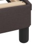 Estructura de cama con cabecero de tela marrón oscuro 120x200cm de , Camas y somieres - Ref: Foro24-373148, Precio: 140,02 €,...
