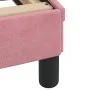 Estructura de cama con cabecero de terciopelo rosa 120x200 cm de , Camas y somieres - Ref: Foro24-373157, Precio: 150,46 €, D...
