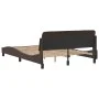Brown synthetic leather headboard bed frame 120x200 cm by , Beds and slatted bases - Ref: Foro24-373160, Price: 158,72 €, Dis...