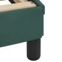 Dark green velvet bed frame with headboard 140x200 cm by , Beds and slatted bases - Ref: Foro24-373195, Price: 168,67 €, Disc...