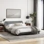 Estructura de cama con cabecero tela gris claro 160x200 cm de , Camas y somieres - Ref: Foro24-373205, Precio: 187,97 €, Desc...