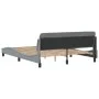 Estructura de cama con cabecero tela gris claro 160x200 cm de , Camas y somieres - Ref: Foro24-373205, Precio: 187,97 €, Desc...