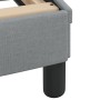 Bed frame with headboard light gray fabric 160x200 cm by , Beds and slatted bases - Ref: Foro24-373205, Price: 193,10 €, Disc...
