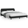 Bed frame with black fabric headboard 160x200 cm by , Beds and slatted bases - Ref: Foro24-373207, Price: 190,14 €, Discount: %