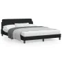 Bed frame with black fabric headboard 160x200 cm by , Beds and slatted bases - Ref: Foro24-373207, Price: 187,34 €, Discount: %