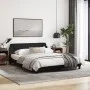 Bed frame with black fabric headboard 160x200 cm by , Beds and slatted bases - Ref: Foro24-373207, Price: 187,34 €, Discount: %