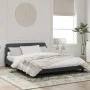 Dark gray velvet bed frame with headboard 160x200 cm by , Beds and slatted bases - Ref: Foro24-373213, Price: 177,00 €, Disco...