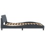 Dark gray velvet bed frame with headboard 160x200 cm by , Beds and slatted bases - Ref: Foro24-373213, Price: 181,72 €, Disco...