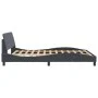 Dark gray velvet bed frame with headboard 160x200 cm by , Beds and slatted bases - Ref: Foro24-373213, Price: 177,00 €, Disco...