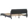 Dark gray velvet bed frame with headboard 160x200 cm by , Beds and slatted bases - Ref: Foro24-373213, Price: 177,00 €, Disco...
