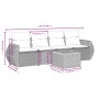 Gartensofa-Set mit Kissen, 5-teilig, beiges synthetisches Rattan von , Gartensets - Ref: Foro24-3257213, Preis: 381,96 €, Rab...