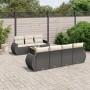 Set de sofás de jardín 8 piezas y cojines ratán sintético negro de , Conjuntos de jardín - Ref: Foro24-3257239, Precio: 515,3...