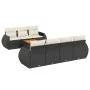 8-piece garden sofa set and black synthetic rattan cushions by , Garden sets - Ref: Foro24-3257239, Price: 526,31 €, Discount: %