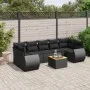 8-piece garden sofa set and black synthetic rattan cushions by , Garden sets - Ref: Foro24-3257245, Price: 505,24 €, Discount: %