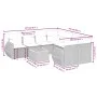 9-teiliges Gartenmöbel-Set und graue synthetische Rattankissen von , Gartensets - Ref: Foro24-3257264, Preis: 565,24 €, Rabat...