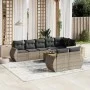 9-teiliges Gartenmöbel-Set und graue synthetische Rattankissen von , Gartensets - Ref: Foro24-3257425, Preis: 611,09 €, Rabat...