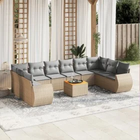 11-piece garden sofa set with beige synthetic rattan cushions by , Garden sets - Ref: Foro24-3257508, Price: 735,38 €, Discou...