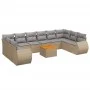 11-teiliges Gartensofa-Set mit beigen synthetischen Rattankissen von , Gartensets - Ref: Foro24-3257508, Preis: 735,38 €, Rab...