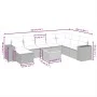 Set de muebles de jardín 9 pzas y cojines ratán sintético gris de , Conjuntos de jardín - Ref: Foro24-3257915, Precio: 547,07...