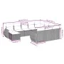 11-piece garden sofa set with beige synthetic rattan cushions by , Garden sets - Ref: Foro24-3257522, Price: 735,38 €, Discou...